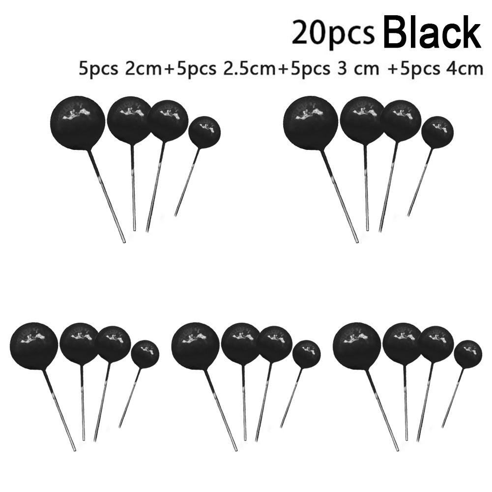 20x Golden Ball-Cake Topper Birthday Party Cupcake Topper For Cake Decor DIY