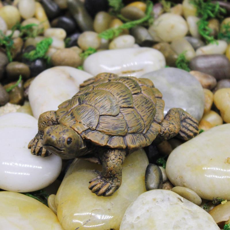 Turtle Figurine Animal Miniature Figures Decoration Animal Statue Resin Craft