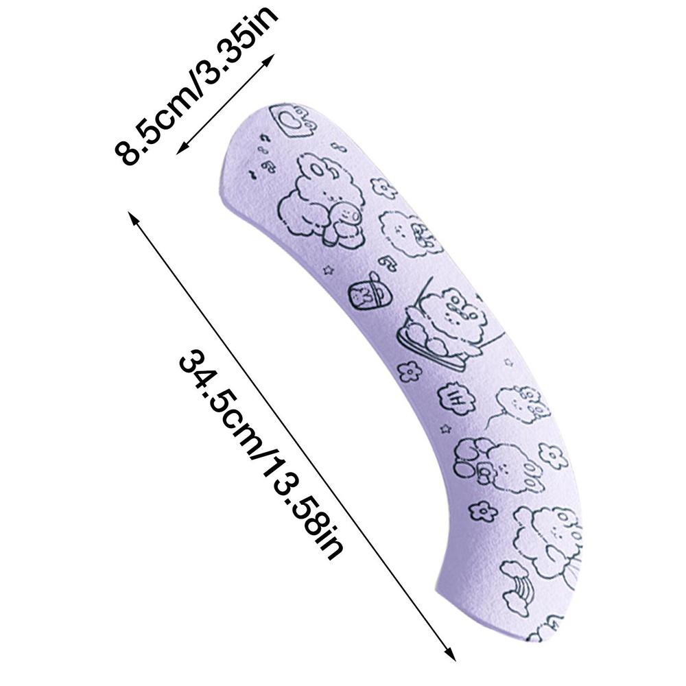 

Удлиненный чехол на сиденье унитаза, Нескользящий милый кролик, подушка для унитаза в ванной комнате, самоклеящийся нескользящий мягкий чехол на сиденье унитаза в форме пончика для фиолетовый