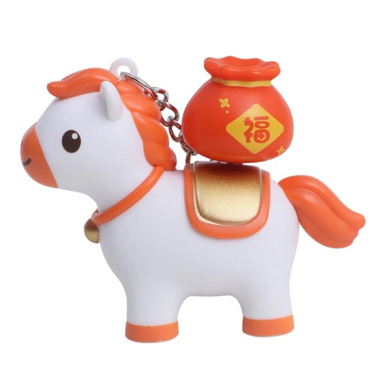 

Mini Horse Keychain With Sound Feature Lightweight Sturdy Plastic Design Multi Color Options Safe For Kids And Travel Accessories червоний
