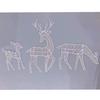 Christmas Decoration Light Up Deer Family 3-Piece Outdoor Waterproof Reindeer Ornaments For Yard Patio Party Decor