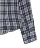VIVABROWN 85-Viva077 Chess Slim Fit Long Sleeve Check Shirt Navy