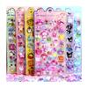 8/48pcs Cartoon Characters Creative 3d Relief Stickers Waterproof Cute Decorative Stickers Cartoon Crystal Stickers Wholesale