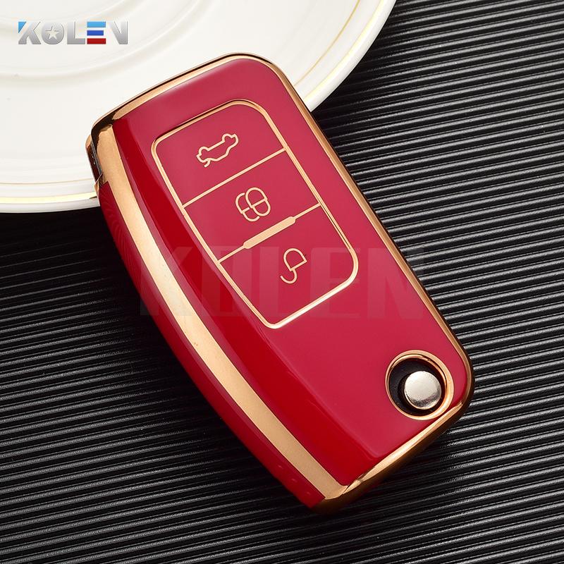 

New Tpu Car Key Case Cover Shell Fob For Ford Focus 2 Mk2 Fiesta Mondeo Galaxy Ecosport Kuga Escape Falcon B-Max C-Max Protector