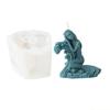 QX2E Silicone Mold Large Oceanid Mermaid Resin Mould DIY Shell Conch Soap Mold