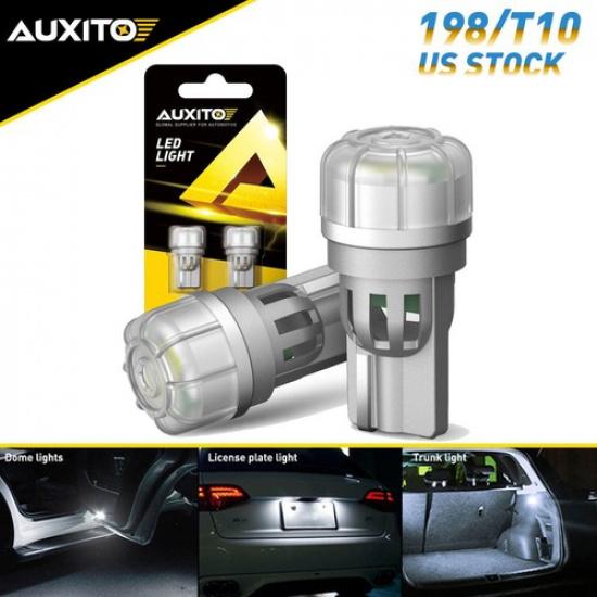 AUXITO T10 LED Interior Car Accessories Kit Map Dome License Plate Lights White