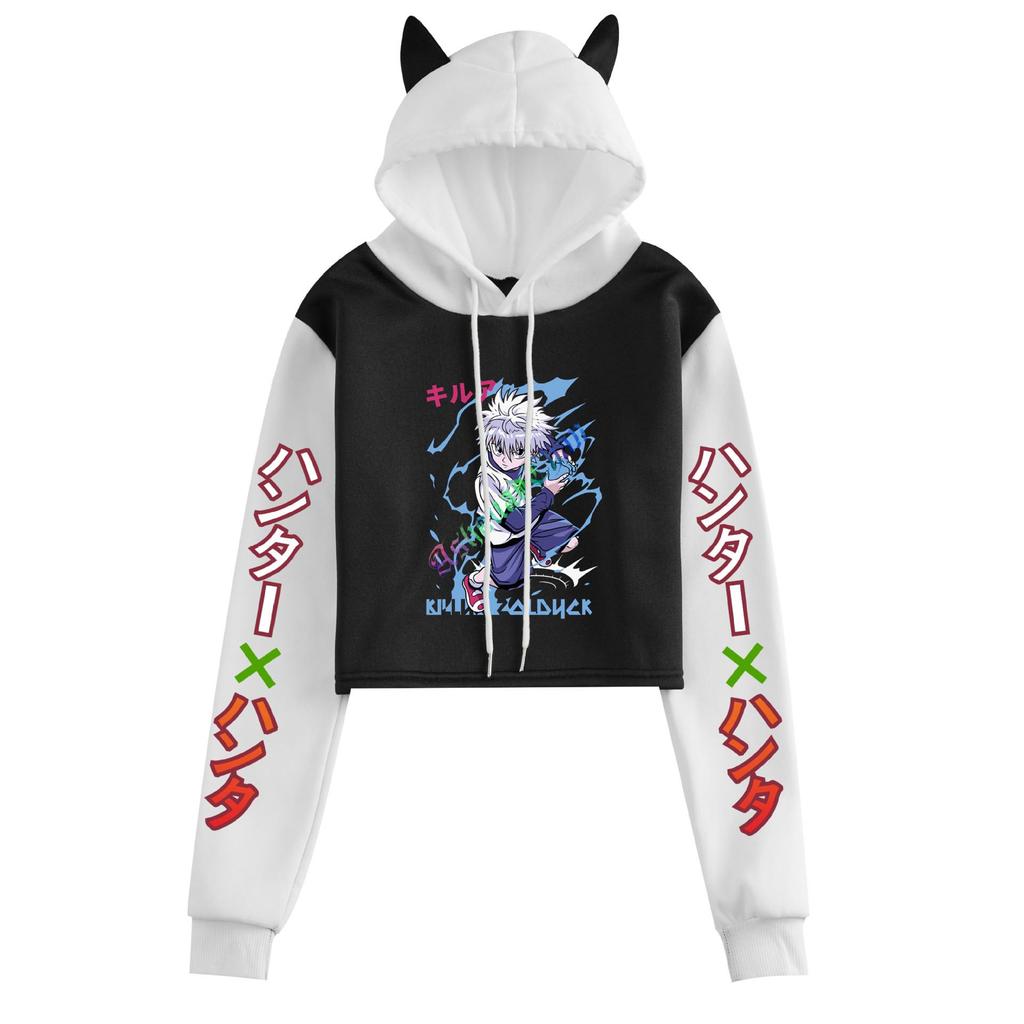 New Hunter x Hunter Women's Cat Ear Hoodie - Anime Merchandise for Autumn/Winter