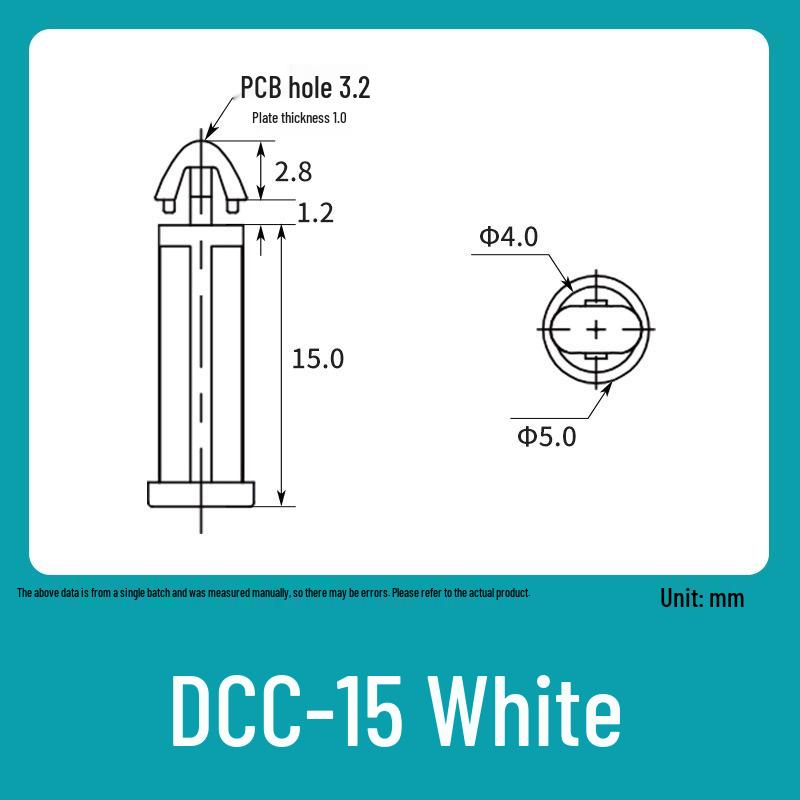 Flat-Bottomed Nylon Isolation Post for PCB Support