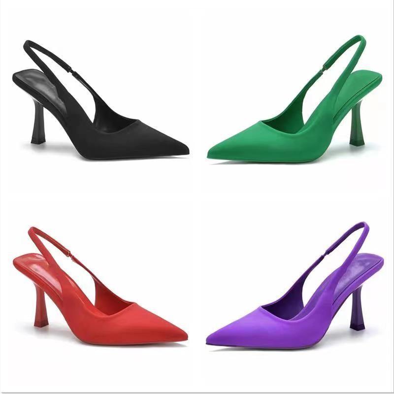 New Style Popular Autumn Women's Shoes Women's Pumps Pointed Toe High Heels Shallow Women's Sandals Zapatos Mujer