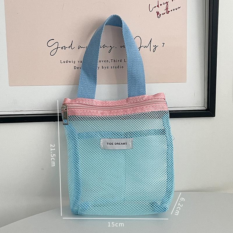 1Pcs Mesh Makeup Toiletry Storage Bags Handbags Portable Travel Washing Body Shower Tools Organizer Cosmetic Organizer Pouch