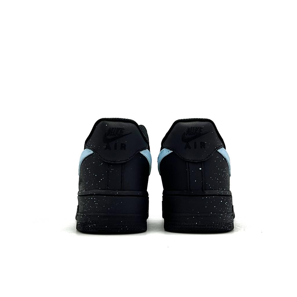 Nike Air Force 1 Ice Star Leather Abrasion Resistant Low Top Skateboard Shoes Unisex Black White CW2288-001(Team1615)