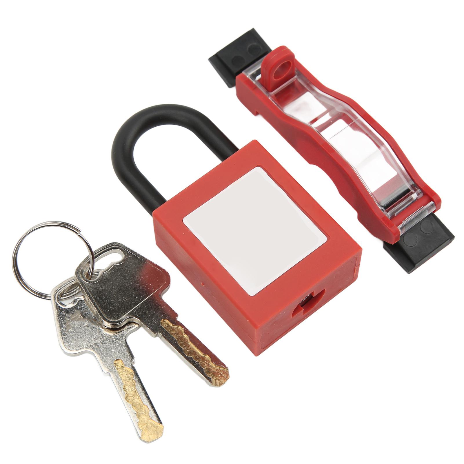 

Circuit Breaker Safety Lock Set Transparent Protective Cover Padlocks Kit Fit For 1P Air Switch