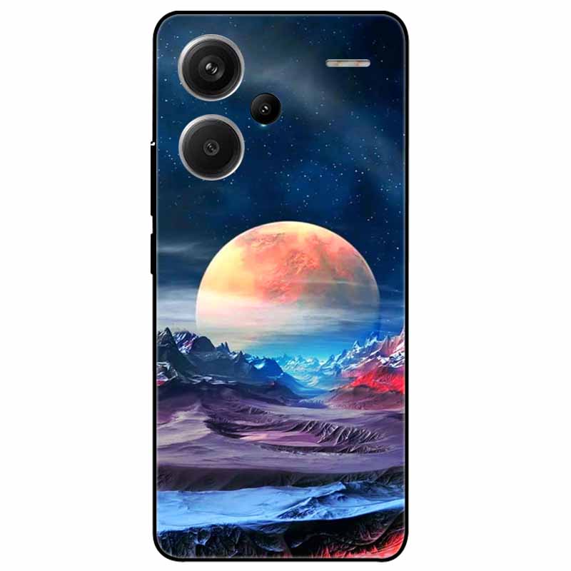 For Redmi Note 13 Pro Plus 5G Pro+ Case Soft Black Painted Cats TPU Funda For Xiaomi Redmi Note 13 Pro 5G Note13 Silicone Cover