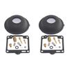 2 Sets For Yamaha XV750 Virago 750 Carburetor Repair Kit Plunger Diaphragm Kit