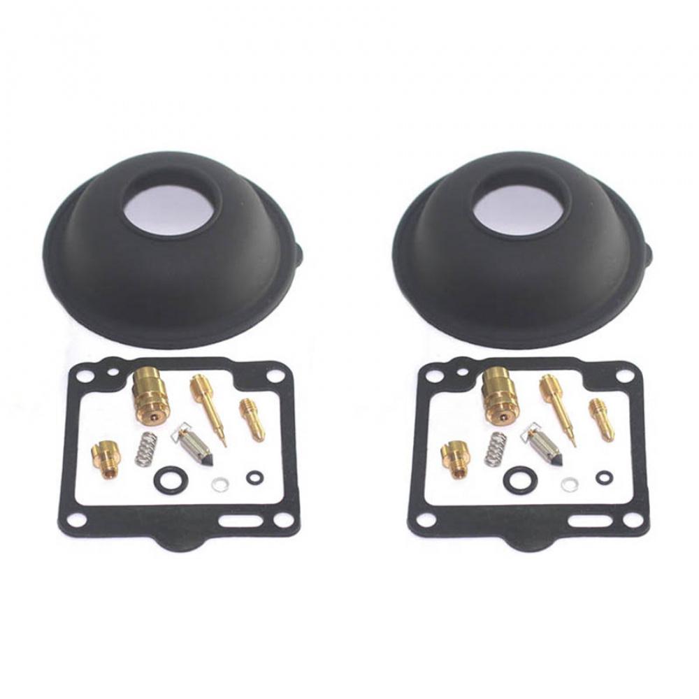 2 Sets For Yamaha XV750 Virago 750 Carburetor Repair Kit Plunger Diaphragm Kit