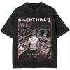 New Arrival Unisexs Clothes Tee Shirt Homme Graphic TShirts Unisex Tshirt for Unisex Ropa Hombre Silent Hill    Washed Round Neck