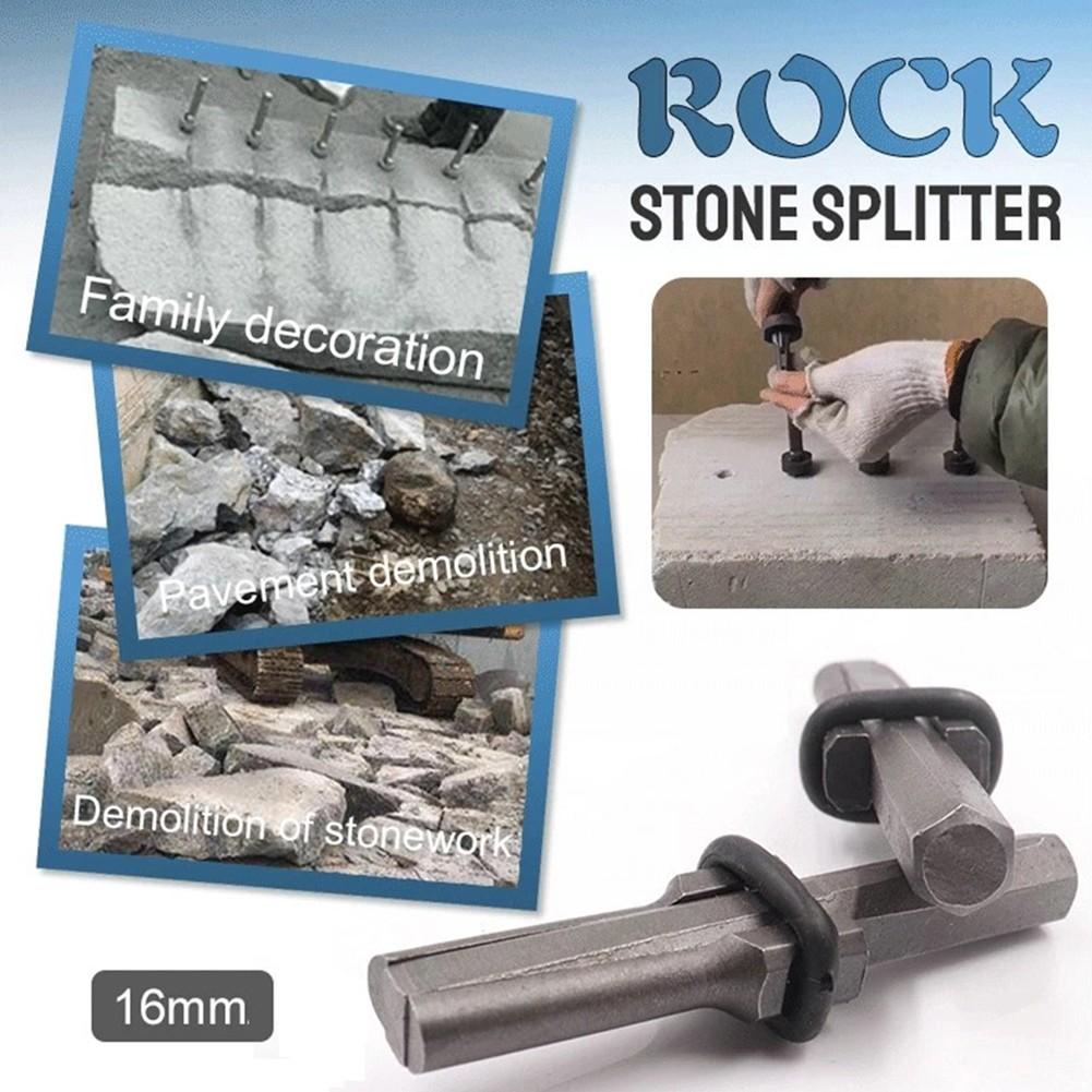 5 Set 5/8 zoll Stecker Keile Feder Distanzscheiben Rock Stein Splitter Hand Werkzeuge 16mm