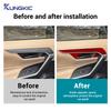 Real Soft Carbon Fiber For Toyota RAV4 XA50      2024 2025 LHD RHD Car Inner Door Handle Trim Panel Sticker