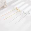Romantic Six-star Fringed Ear Line Women's Cold Wind Zircon Stud Earrings Temperament Earrings Long Earrings Super Fairy Temperament Earrings