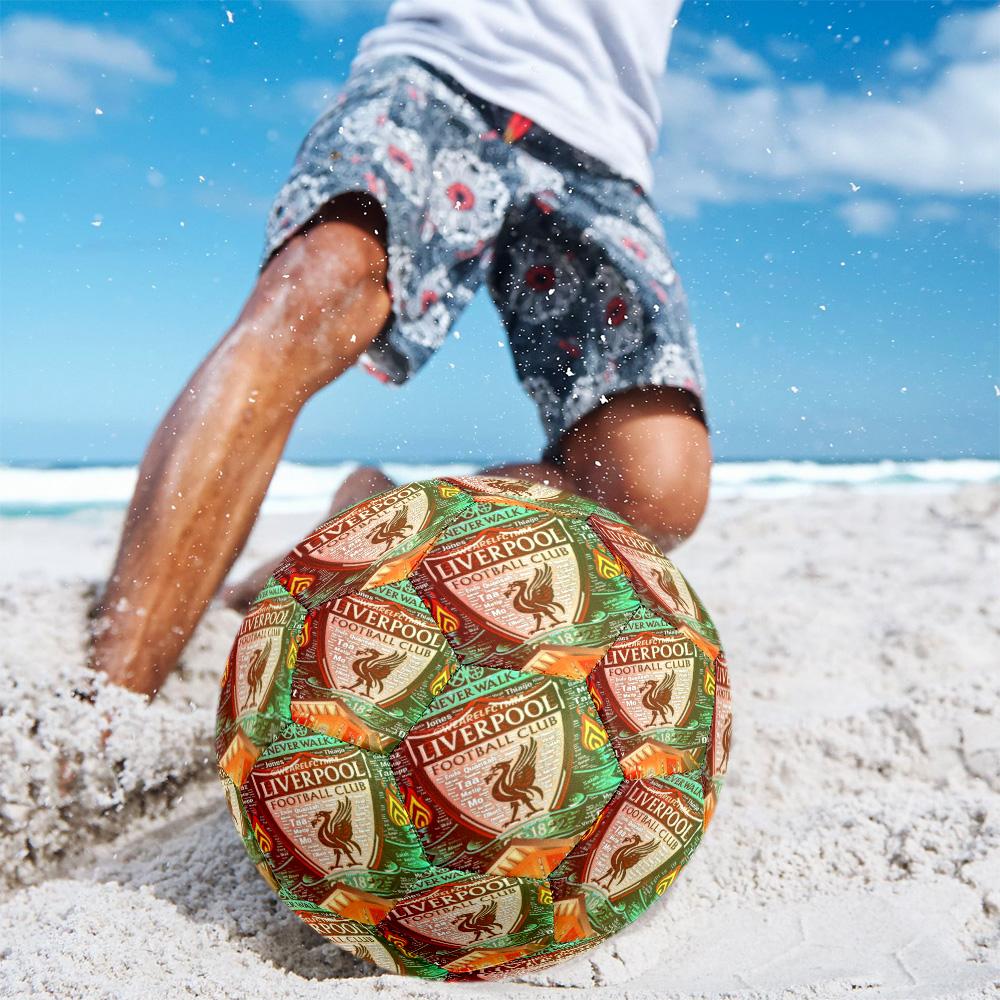 Liverpool Size 5 Soccer Ball Machine Sewn Indoor Outdoor Universal Football Perfect Commemorative Gift for Soccer Lovers