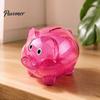 Plastik Sparschwein Unzerbrechlich für Kinder, Transparente Schweineform Bargeld Münz Geld Sparbehälter Bank, Kasten Kinderzimmer Schlafzimmer Dekor