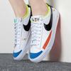 Nike Blazer Low 77 GS White Multi Kids Sneakers Black Signal-Blue DV1747-101