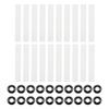 20 set Precisions Garage Door Rollers Easy Installation ABS Door Hinge Rollers Upgrades for Smooth & Quiet Performances