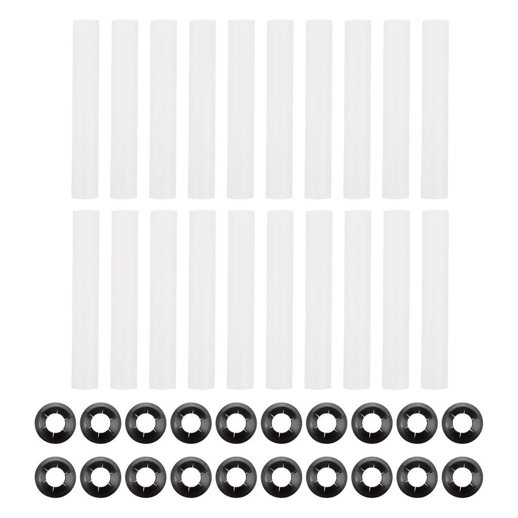 20 set Precisions Garage Door Rollers Easy Installation ABS Door Hinge Rollers Upgrades for Smooth & Quiet Performances