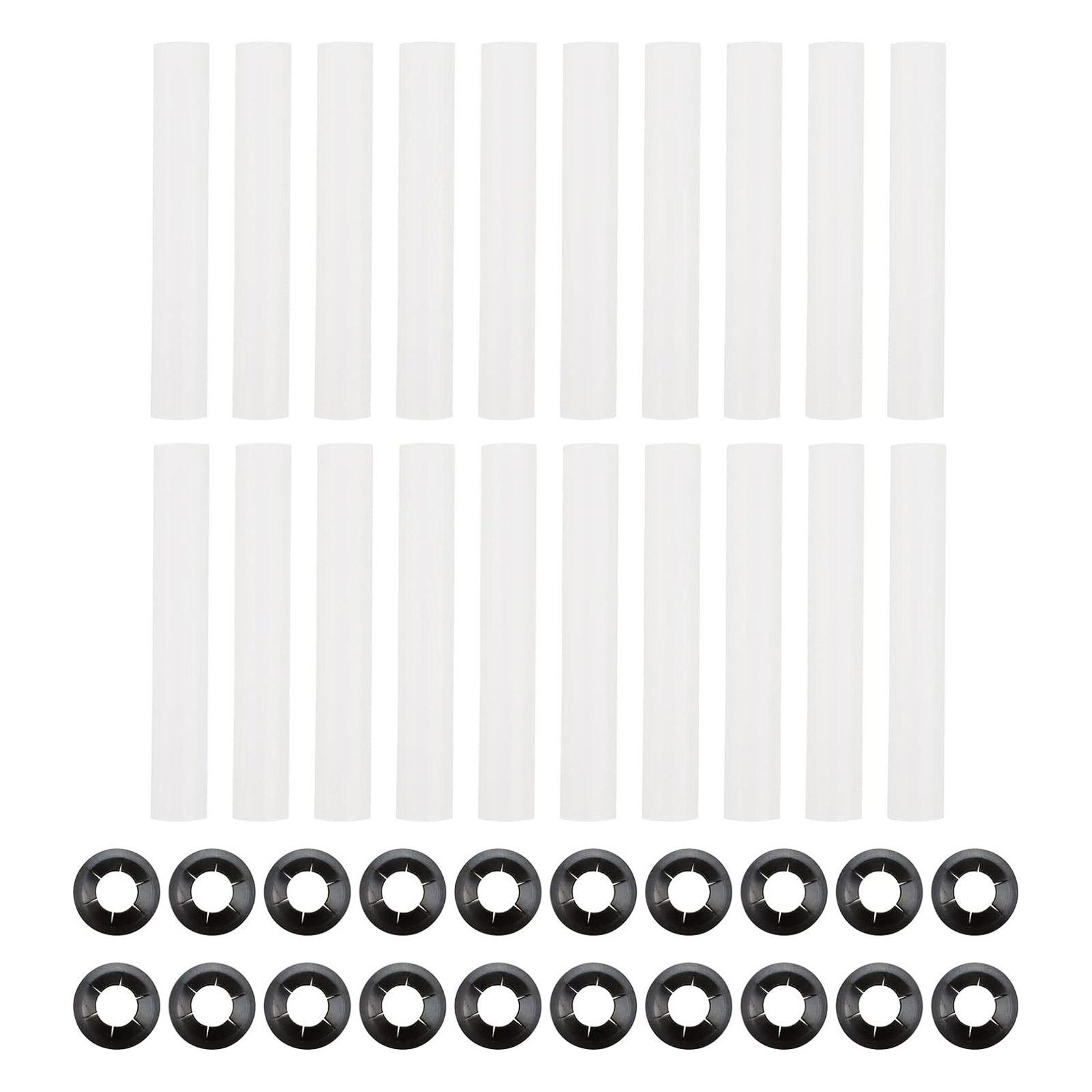 

20 комплектов роликов для гаражных ворот Precisions, простая установка, усовершенствованные ролики для дверных петель ABS для плавной и бесшумной работы