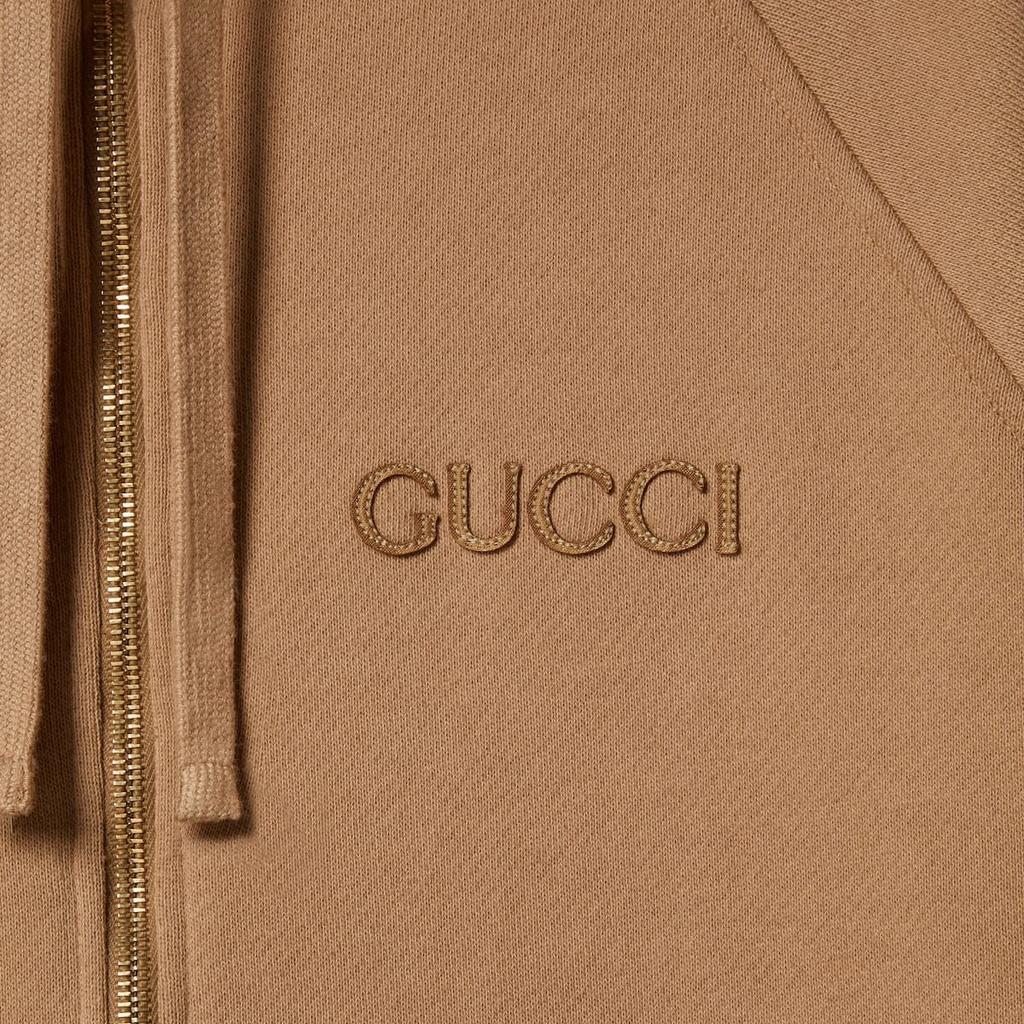 Gucci Jersey Quarter Zip Drawstring Sweatshirt Dress 798683-XJGS1-2323