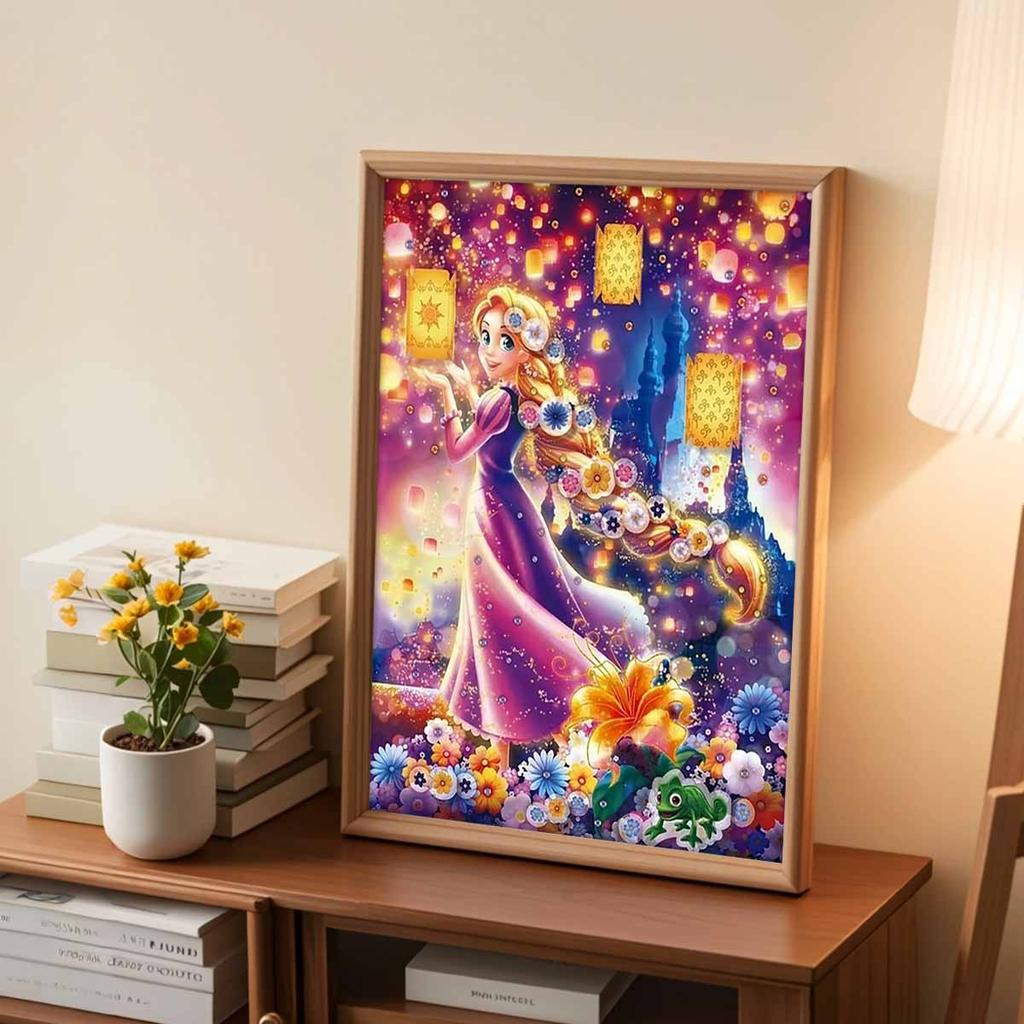 5D Diy Diamond Painting The Princess's Backward Glance Full Drill Rhinestones Mosaic Embroidery Handmade Products Home Decor Gift