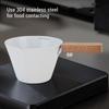 Wooden Handle Measuring Cup Clear Scale Measuring Spoon Convenient Milk Frothing Cup  Latte Art
