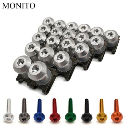 20pcs M6 Motorcycle Fairing Bolts Nuts Kit Body Fastener Clips Screws For Aprilia RSV MILLE RSV4 TUONO Benelli Tnt600