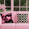 Fashion Love Heart Cushion Cover 2-in-1 Reversible Plush Pillow Cover | Car/Sofa/Bed | Perfect Gift