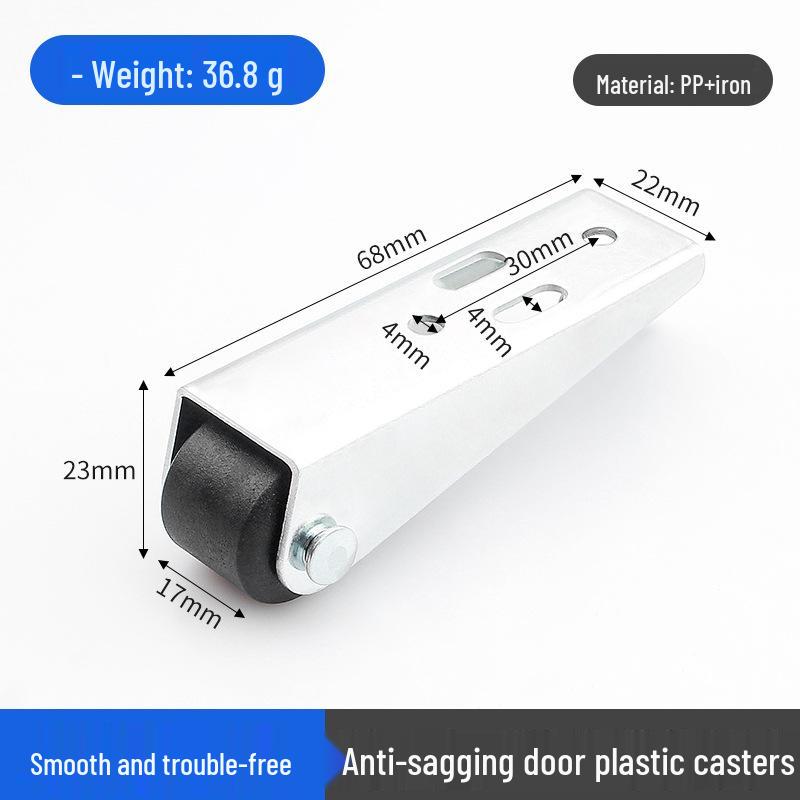 1.5" or 2" Heavy-Duty Silent Swivel Caster with Brake, Snap Ring, and Wear-Resistant Trolley Shelf Roller