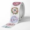 Floral Wreath Thank You Stickers | Suitable for Office Decor, Envelope Sealing, Party Decorations, Office Supplies