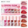 Moisturizing Lip Oil Set: Watery Mirror Gloss, Nourishing Lip Tint, Hydrating Transparent Serum – 6 Pieces