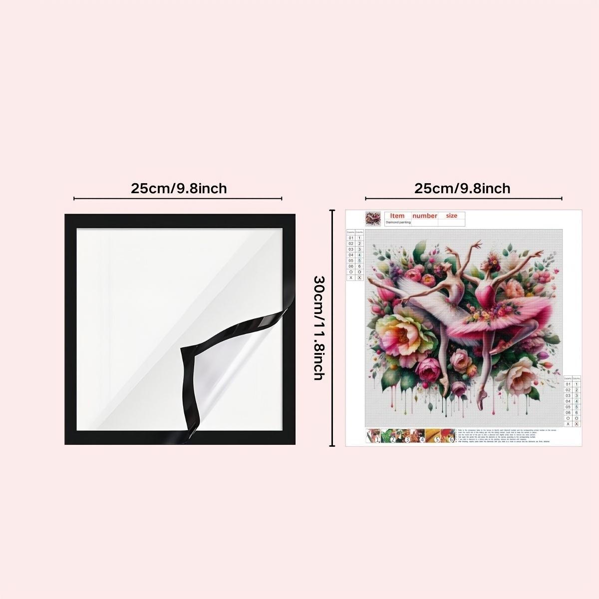 

2 шт./компл., Набор рамок с бриллиантами, Материал ПВХ, Подходит для искусства 12x12 дюймов, 12x16 дюймов, Фоторамки, Художественные рамки, ПВХ наклейки на стену Pack of 2