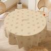 Circular Large-sized Table Fabric with Printed Waterproof Desktop Protective Cover Thickened Dustproof Heat-proof Tablecloths for Home Decoration 1pc