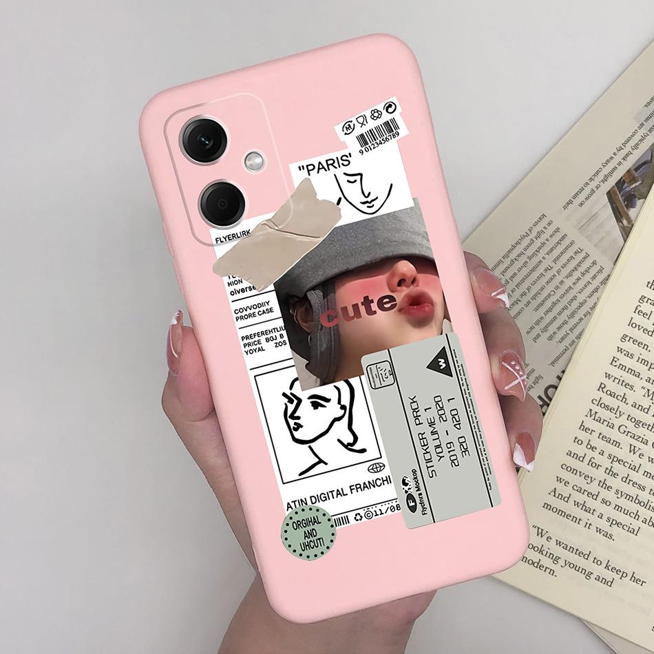 Case For Xiaomi Redmi Note 12 Pro 4G 5G Girl Phone Shell Soft TPU Anti Drop Back Cover Bumper For Redmi Note12 12Pro Coque Funda