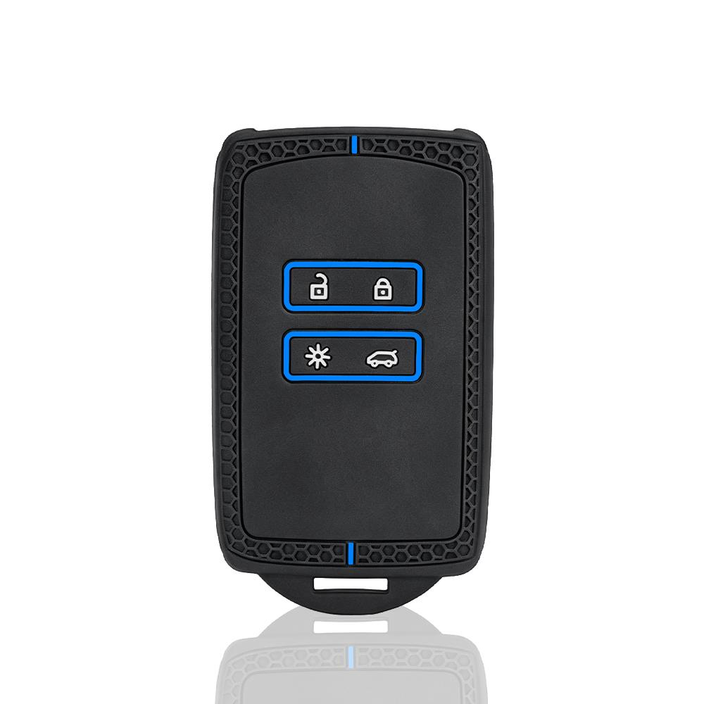 For Dacia Logan 3 For Renault Captur Zoe Espace 5 Clio Megane 4 Arkana Arcan Silicone Car Key Cover Case Key Holder Shell