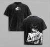 Fushiguro Megumi Anime T Shirt Jujutsu Kaisen Y2k Washed Polyester T-shirt For Men's Clothing Summer Casual Short Sleeve Tees Tops