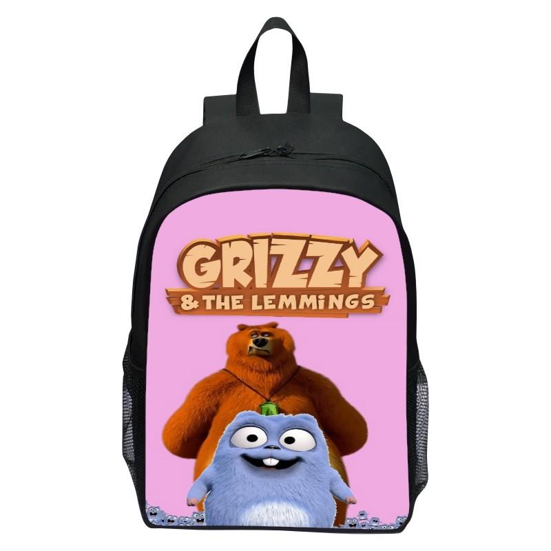 16 Zoll Kinderrucksack Grizzy Bär Grundschulrucksack Kindergarten Jungen und Mädchen Rucksack
