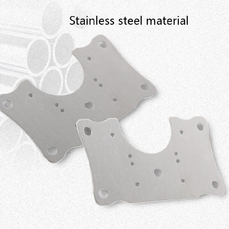 4Pack Stainless Steel Hinge Repair Plate Furniture Door Hinge Repair Accessories