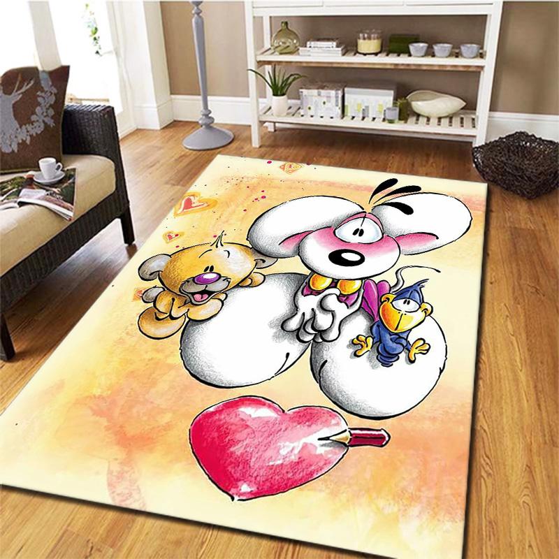 Diddl Carpet Rug for Living Room Bedroom Home Sofa Decoration,Kids Play Non-slip Floor Mat