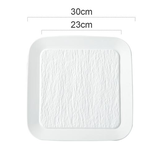 Square Ceramic Dinner Plate Western Food Plate Steak Plates Pasta Dish Serving Plates Fruit Dish Salad Bowl Sushi Dish Tary