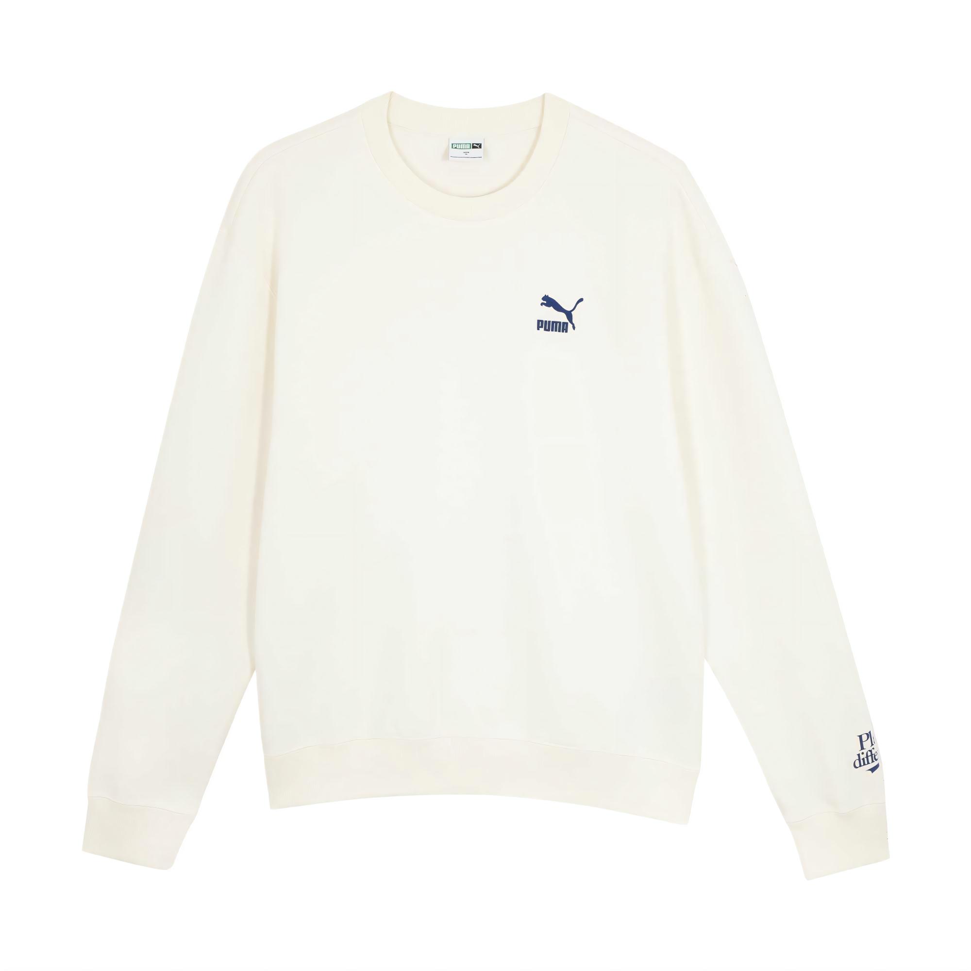 

Puma Классический унисекс свитшот с круглым вырезом и длинным рукавом Унисекс свитшот Белый 625512-65 S