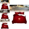 Arsenal Pattern Digital Print Bedding Set With Soft Material For Bed Bedroom Decor