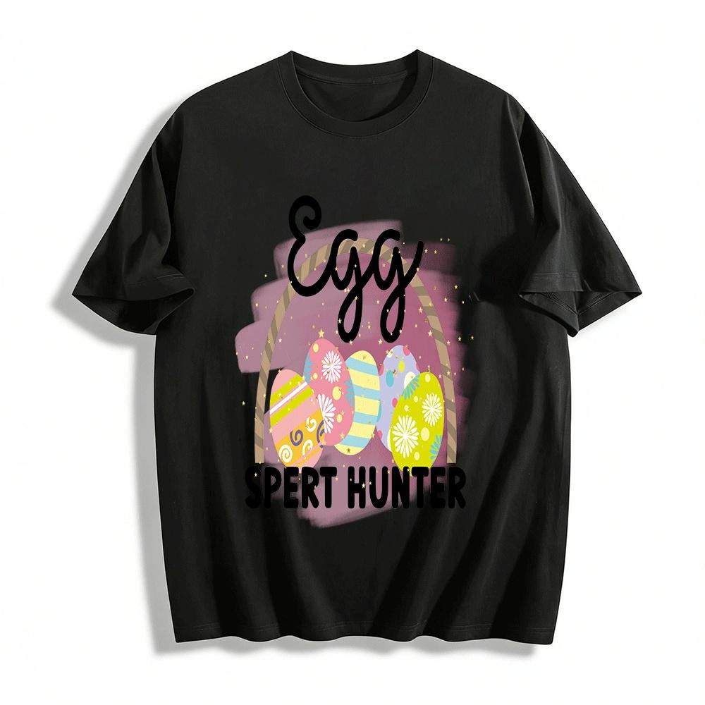 

Easter Egg Spert Hunter Themed Print Casual T-Shirt For All Pure cotton T-shirt XXS