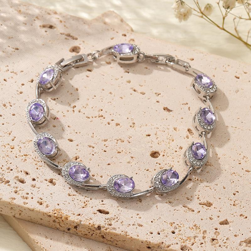 Zircon 6-character High-end Jewelry Niche Women's Luxury Multi-color Women's Bracelet
